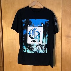 Chino Cali black graphic T-shirt, size large